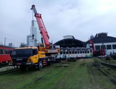 Içamento de vagões na serra verde