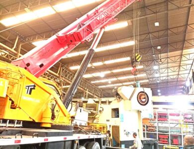 Guindastes Telescópicos, Articulados e Remoção de Máquinas